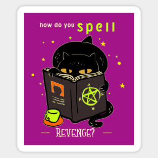 Spell Caster Kitty Cat Sticker